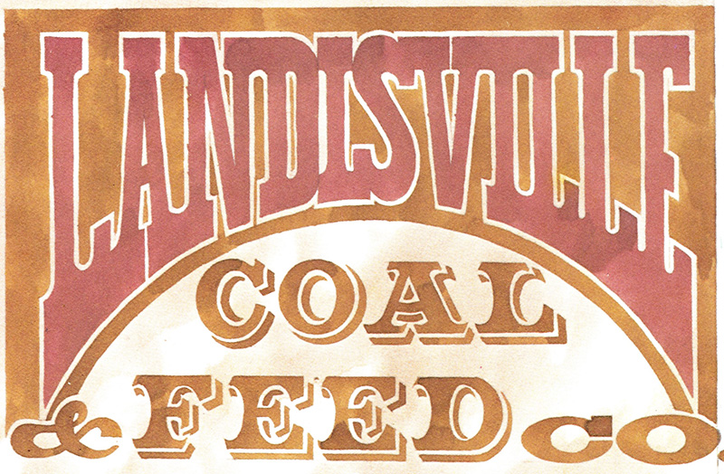 landisville coal and feed sign